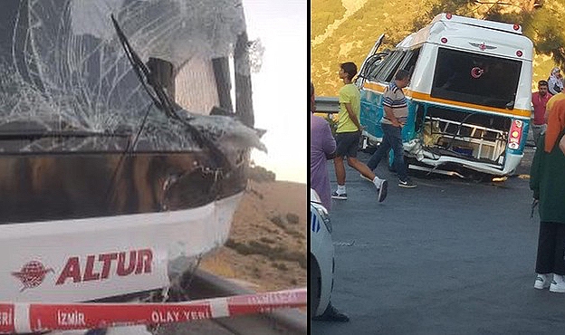 Çiğli’de otobüs kazası
