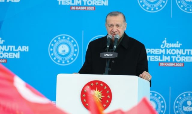 Cumhurbaşkanı Erdoğan'dan İzmir'de vatandaşlara çağrı: Riskli yapıları süratle dönüşüme sokun