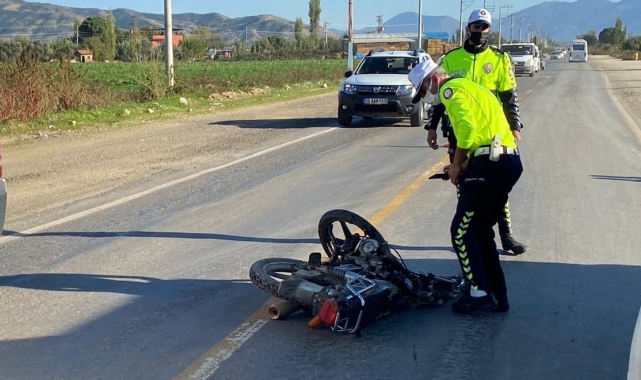 Hafriyat kamyonuna çarpan motosiklet sürücüsü hayatını kaybetti