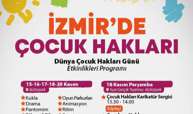 İzmir Büyükşehir’den bir haftalık Çocuk Hakları Günü programı