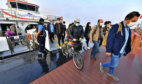 Türkiye'de bir ilk: Bisikletle vapura binmek 5 kuruş