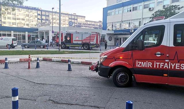 Ege Üniversitesi Tıp Fakültesi Hastanesi'nde yangın çıktı