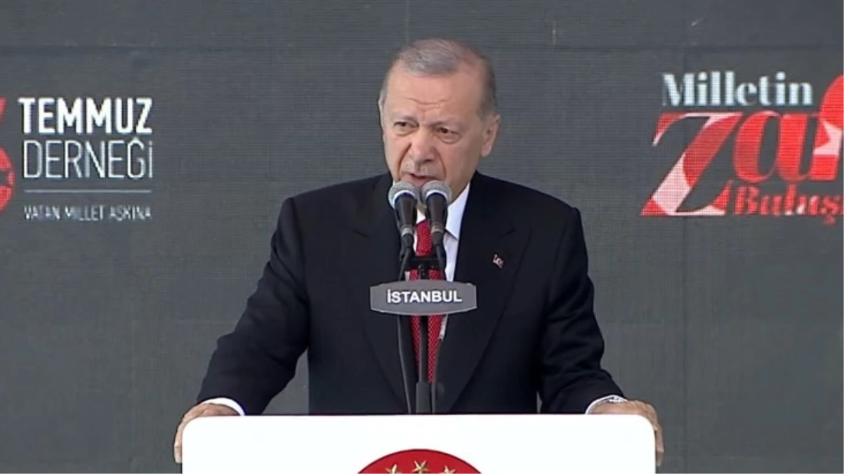 Cumhurbaşkanı Erdoğan'dan 15 Temmuz mesajı: Darbeye tiyatro diyenleri affetmeyiz