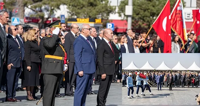 İzmir'de 29 Ekim Cumhuriyet Bayramı çerçevesinde törenler düzenlendi