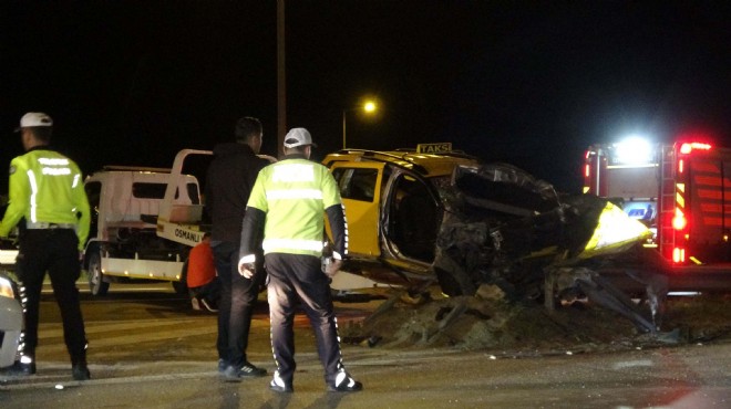 İzmir'deki taksi kazasından üzücü haber!