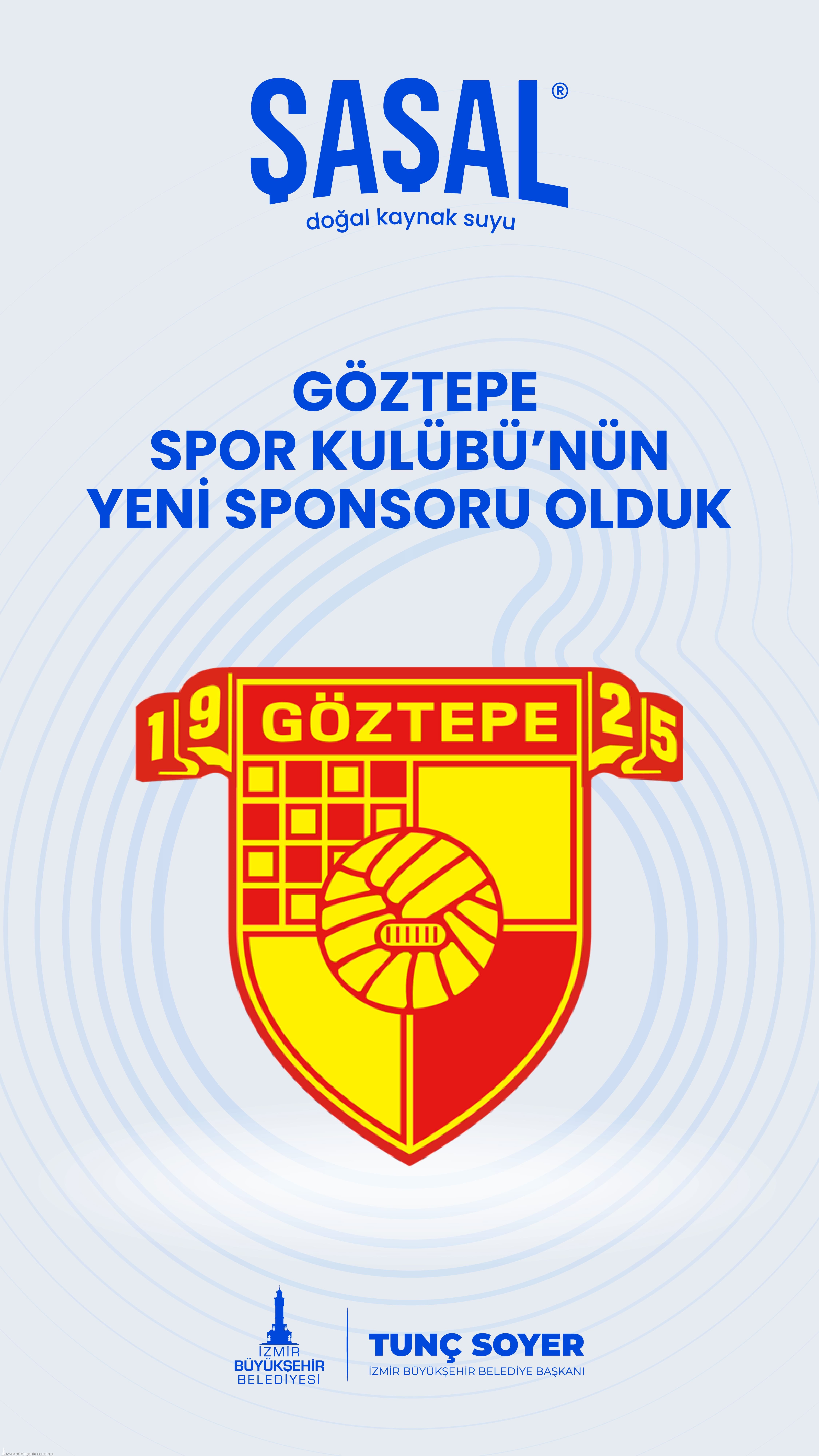 Şaşal Su, Göztepe Spor Kulübü’nün yeni sponsoru oldu