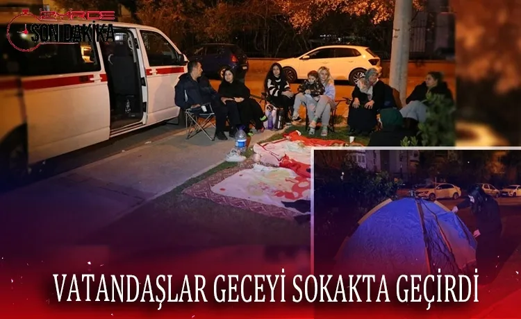 İzmir Körfezi'nde meydana gelen deprem korkuttu! Vatandaşlar geceyi sokakta geçirdi